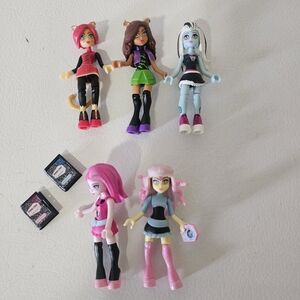 Monster High Mega Bloks Figures Set of 5